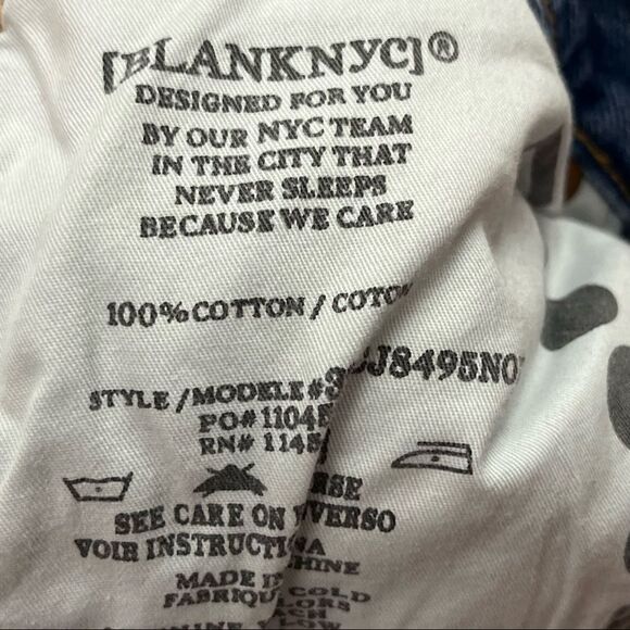 BLANK NYC Distressed High Rise Cut Off Shorts 27 - Picture 5 of 9